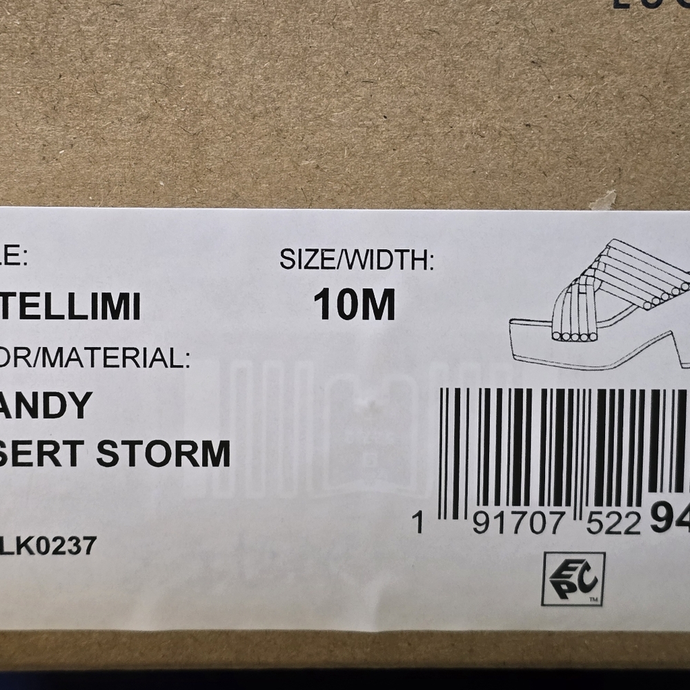 Lucky Brand Tellimi Platform Sandal, Brandy, Size 10 - Picture 6 of 6